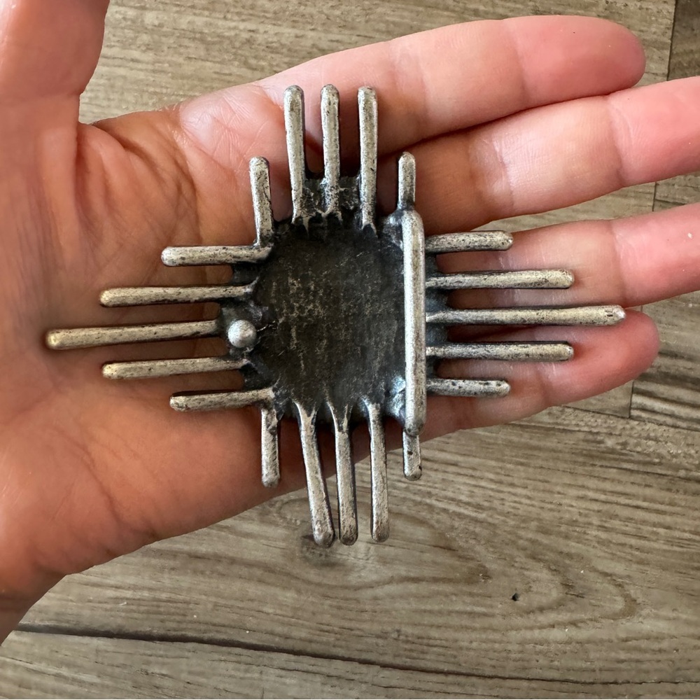 Metal belt buckle silver - Picture 2 of 2